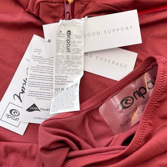 RIP Curl Golden Days Good Coverage Long Sleeve Surf Swimsuit NWT Women’s Size S - Picture 11 of 15